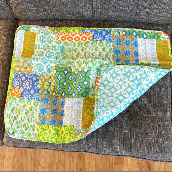 NEW Cynthia Rowley NEW YORK 3 piece Set Bedspread Quilt 2 Shams Patchwork NIP - Picture 12 of 13